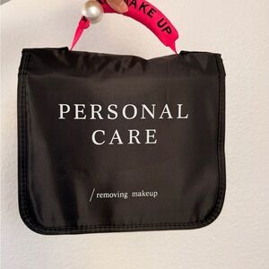 Hanging Folder-Style Makeup Bag Multi-Compartment Organizer Cosmetic Case